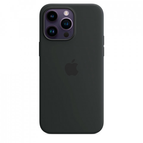 Чохол LUX Silicone Case на iPhone 14 Pro Max Midnight with MagSafe